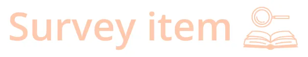 Survey item